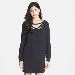 DVF Melanie shift dress in black, size 14. NWT.